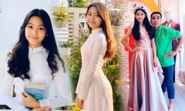 Con gái Quyền Linh gây ngỡ ngàng với nhan sắc và chiều cao 'khủng' ở tuổi 14