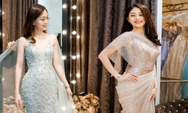 Á hậu Phương Nga đẹp hút hồn khi đi thử đồ chuẩn bị cho Miss Grand