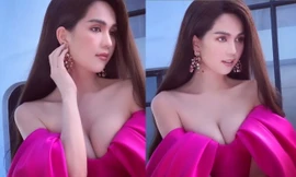 Ngọc Trinh lại gây choáng vì o ép vòng 1 quá đà