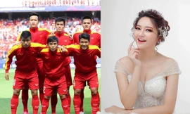 Ngắm bạn gái hoa khôi của cầu thủ Đinh Thanh Bình đang đấu ở Asian Cup