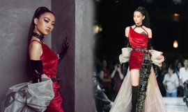 Lương Thùy Linh chứng minh đẳng cấp với vị trí vedette trong show thời trang