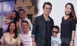 Ở tuổi 72, nhạc sĩ Đức Huy hạnh phúc bên vợ trẻ và con gái thứ 5 