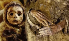 Xác ướp em bé cách đây 500 năm còn giữ nguyên da và tóc