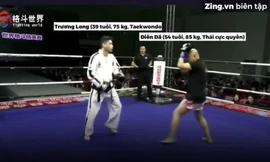Cao thủ Thái Cực quyền bị võ sĩ Taekwondo hạ nhục trên võ đài