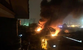 Cận cảnh hiện trường vụ cháy kinh hoàng làm nhiều người chết, mất tích