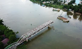 Cầu sắt trăm tuổi ở Sài Gòn sau hai tháng tháo dỡ