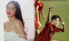 Nhan sắc gợi cảm của hot girl Táo Quân bị đồn là bạn gái tiền vệ Hoàng Đức 