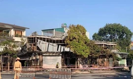 Vĩnh Phúc: Cháy quán ăn trong đêm làm 4 người thiệt mạng