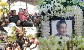 Phẫn nộ hình ảnh leo cây, đu cột livestream lễ tang Anh Vũ