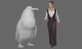 Phát hiện chim cánh cụt cao lớn bằng người