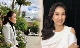 Nghệ sĩ Hồng Đào động viên gia đình khi tự cách ly tại Mỹ