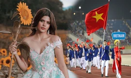 Hoa hậu đồng hành cùng đoàn thể thao VN tại SEA Games 30 nóng bỏng cỡ nào?