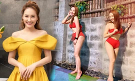Phát 'sốt' với ảnh bikini của Bảo Thanh được khen eo thon hơn Ngọc Trinh 