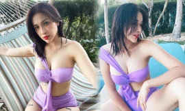 Khả Như gây 'sốt' với vòng 1 không thể nóng bỏng hơn