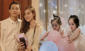 Dân mạng phát 'sốt' với gương mặt hai con gái của Hoài Lâm