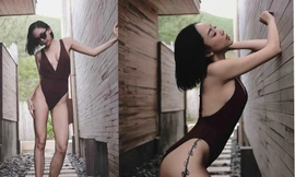 Tóc Tiên lại đốt mắt người nhìn với ảnh bikini khoe vòng 1 hờ hững