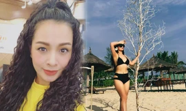Ảnh bikini hiếm của cựu siêu mẫu Thúy Hằng sau 5 năm 'không dám' diện đồ hở