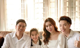 Gia đình Lưu Hương Giang và ca sĩ Đức Phúc. 