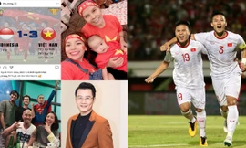 Nhiều sao Việt được phong 'thánh dự đoán tỉ số' khi Việt Nam thắng Indonesia
