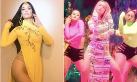 Bị cho mặc áo dài không quần phản cảm, Hoàng Thuỳ Linh gây tranh cãi