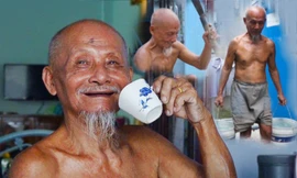 Cụ ông Sài Gòn 80 tuổi bổ củi, xách nước như thanh niên
