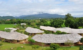 Trường quốc tế đặc biệt làm bằng tre ở Thái Lan