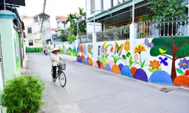 'Làng bích hoạ' đẹp mê mẩn ở ngoại thành Hà Nội