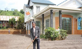 Căn nhà 600 triệu đồng mới xây của ông Y Jing Ảnh: L.K