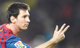 Lionel Messi lại tiếp tục tỏa sáng sau ba trận tịt ngòi. Ảnh: Getty Images