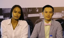 Hoa hậu Biển Lâm Thu Hằng chỉ đạo phần trình diễn sô thời trang tóc