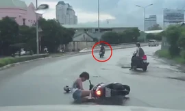 Cận cảnh cướp giật trên cầu Sài Gòn