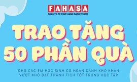 Fahasa mang sách về với các em thiếu nhi ngoại thành huyện Hóc Môn