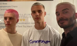 David Beckham khoe tóc mới cùng 2 con trai: Không hề lép vế, trông như anh em sinh ba!