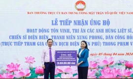 Tiếp nhận 22 tỷ đồng ủng hộ tri ân chiến sĩ Điện Biên, dân công hỏa tuyến