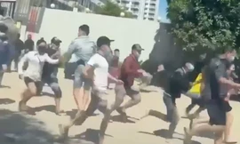 Nhóm lao động được chính quyền tỉnh An Giang chăm lo chỗ ăn nghỉ để ổn định lại tinh thần