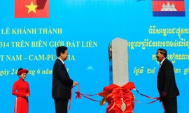 Khánh thành cột mốc biên giới cuối cùng trên bộ Việt Nam - Campuchia