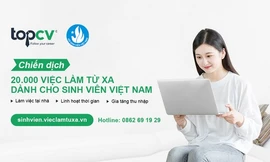 T.Ư Hội SVVN phối hợp cùng nền tảng việc làm TopCV phát động Chiến dịch “20.000 việc làm từ xa hỗ trợ sinh viên Việt Nam” tại địa chỉ sinhvien.vieclamtuxa.vn.