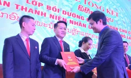 Hoàn thành lớp bồi dưỡng cán bộ Đoàn chủ chốt của Lào do Trung ương Đoàn tổ chức
