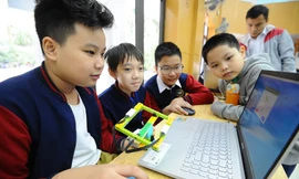 Các thí sinh tham gia vòng Sơ khảo Hội thi Tin học trẻ toàn quốc lần thứ XXVI – 2020 khu vực miền Bắc