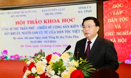 Tổng Bí thư Trần Phú - người chiến sĩ cộng sản kiên trung, bất khuất của dân tộc Việt Nam