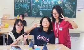 Học sinh trường chuyên truyền cảm hứng cho học sinh lớp 9 chinh phục kỳ thi chuyển cấp