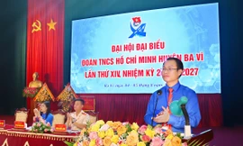 Anh Triệu Sinh Tuyển tái đắc cử Bí thư Huyện Đoàn Ba Vì khóa XIV nhiệm kỳ 2022 – 2027.
