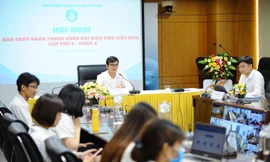 Hội nghị BCH T.Ư Hội Sinh viên Việt Nam lần thứ 4, khóa X hiệp thương bầu 2 Phó Chủ tịch T.Ư Hội SVVN khóa X. Ảnh: Dương Triều