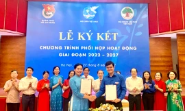 Trung ương Đoàn và Hội Liên hiệp Phụ nữ Việt Nam ký chương trình phối hợp giai đoạn 2022 - 2027