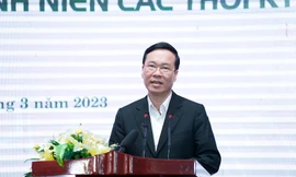Chủ tịch nước Võ Văn Thưởng gặp mặt cựu cán bộ Đoàn các thời kỳ