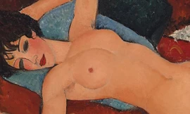 Bức họa Reclining Nude từng gây bão dư luận khi mới ra đời (Ảnh: AP)