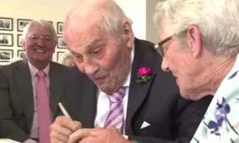 Đám cưới của cô dâu chú rể già nhất thế giới