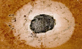 Hai thiên thạch đồng thời đâm xuống khu vực nay là Thụy Điển. Ảnh: Đại học Gothenburg.