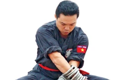 Biểu diễn nội công Thiết tuyến. Ảnh: Trần Hà.