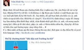 Cùng Khởi My, Khương Ngọc ghi dấu Trường Sa